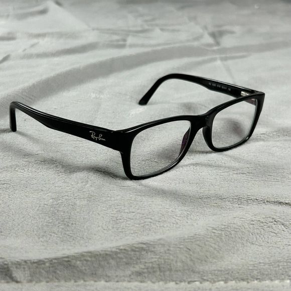 Ray Ban Eyeglasses Black Rectangular Frame Only Classic RB 5268 5119 50-17 135 - Picture 1 of 7
